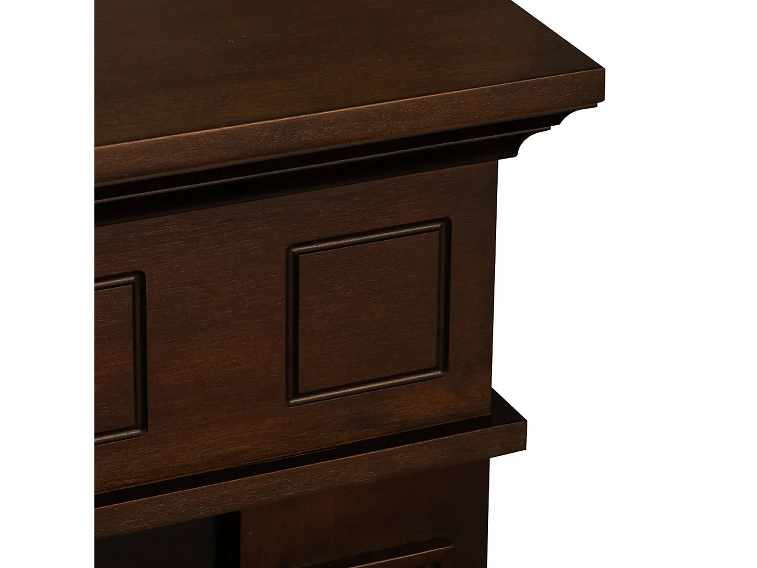 Jefferson - Camino a bioetanolo da terra in legno 89,5x28xH90,5 cm, colore marrone