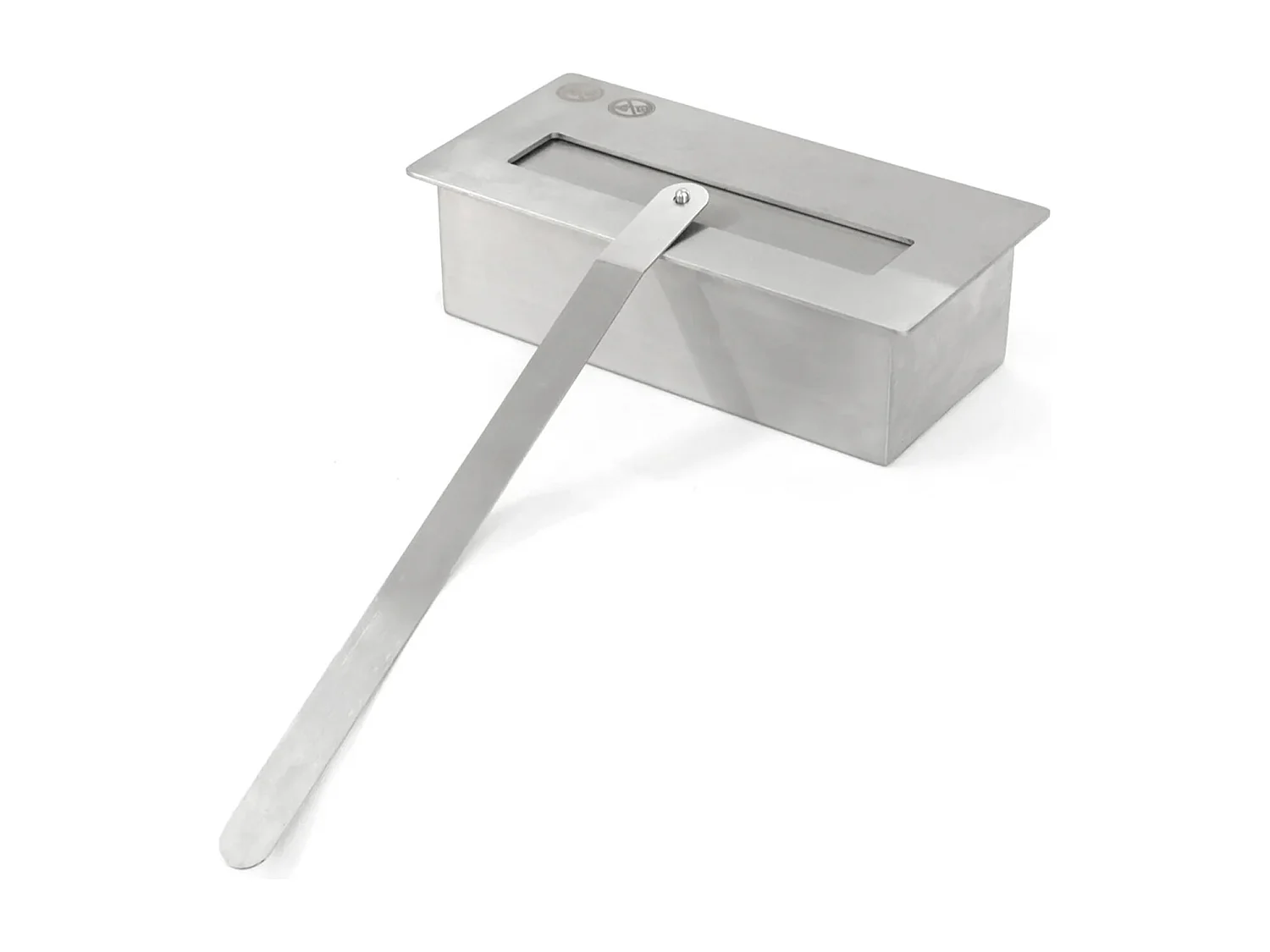 Jefferson - Camino a bioetanolo da terra in legno 89,5x28xH90,5 cm, colore marrone