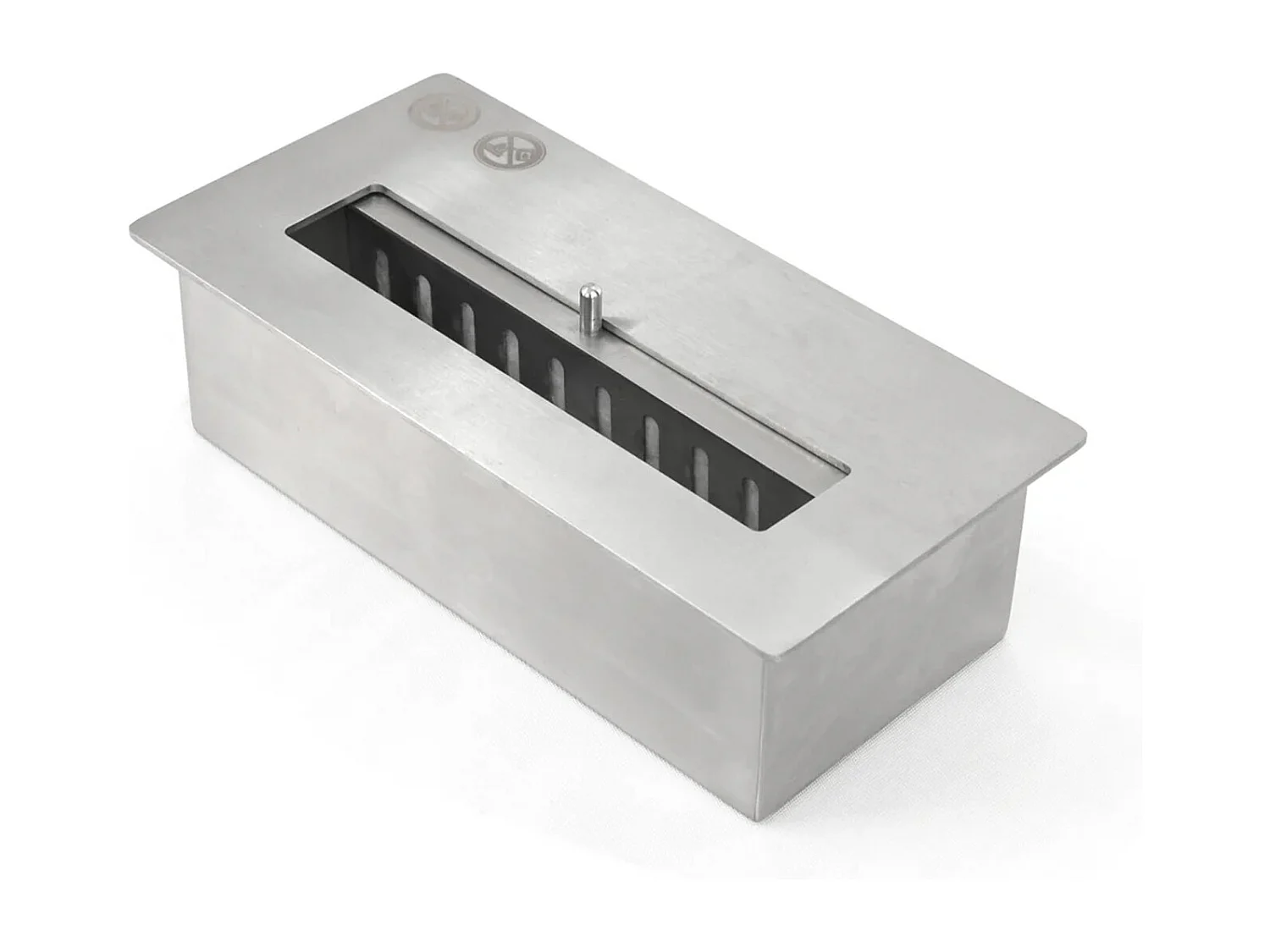 Jefferson - Cheminée au bioéthanol de sol en bois 89,5x28xH90,5 cm, couleur brun