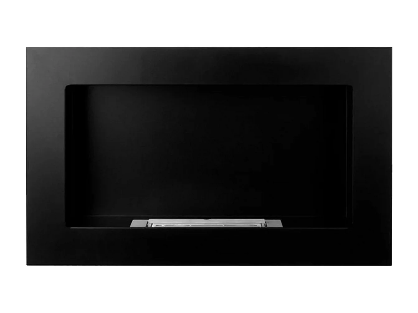 Pisa - Cheminée à bioéthanol murale ou à encastrer au mur 65x12xH40 cm