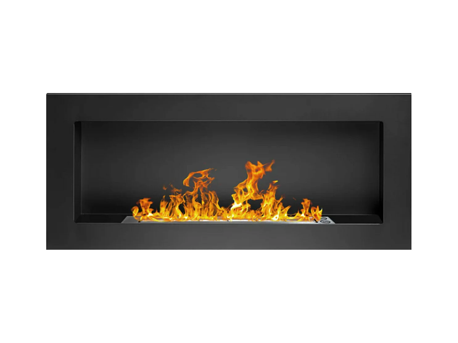 Lucca - Chimenea de bioetanol pared o de empotrar en pared 90x12xH40 cm