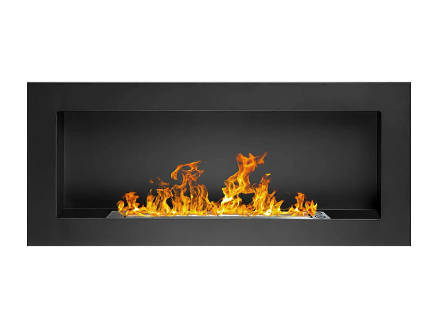 Lucca - Chimenea de bioetanol pared o de empotrar en pared 90x12xH40 cm