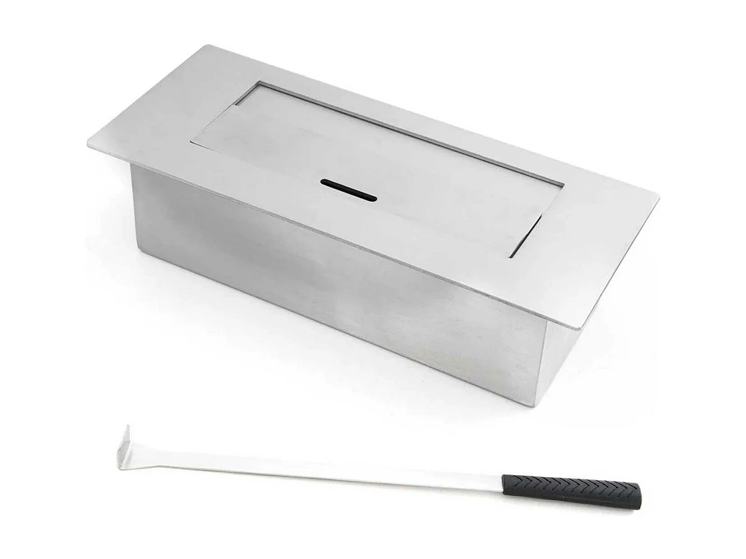 Vienna - Chimenea de bioetanol pared 65x23xH75 cm, color negro