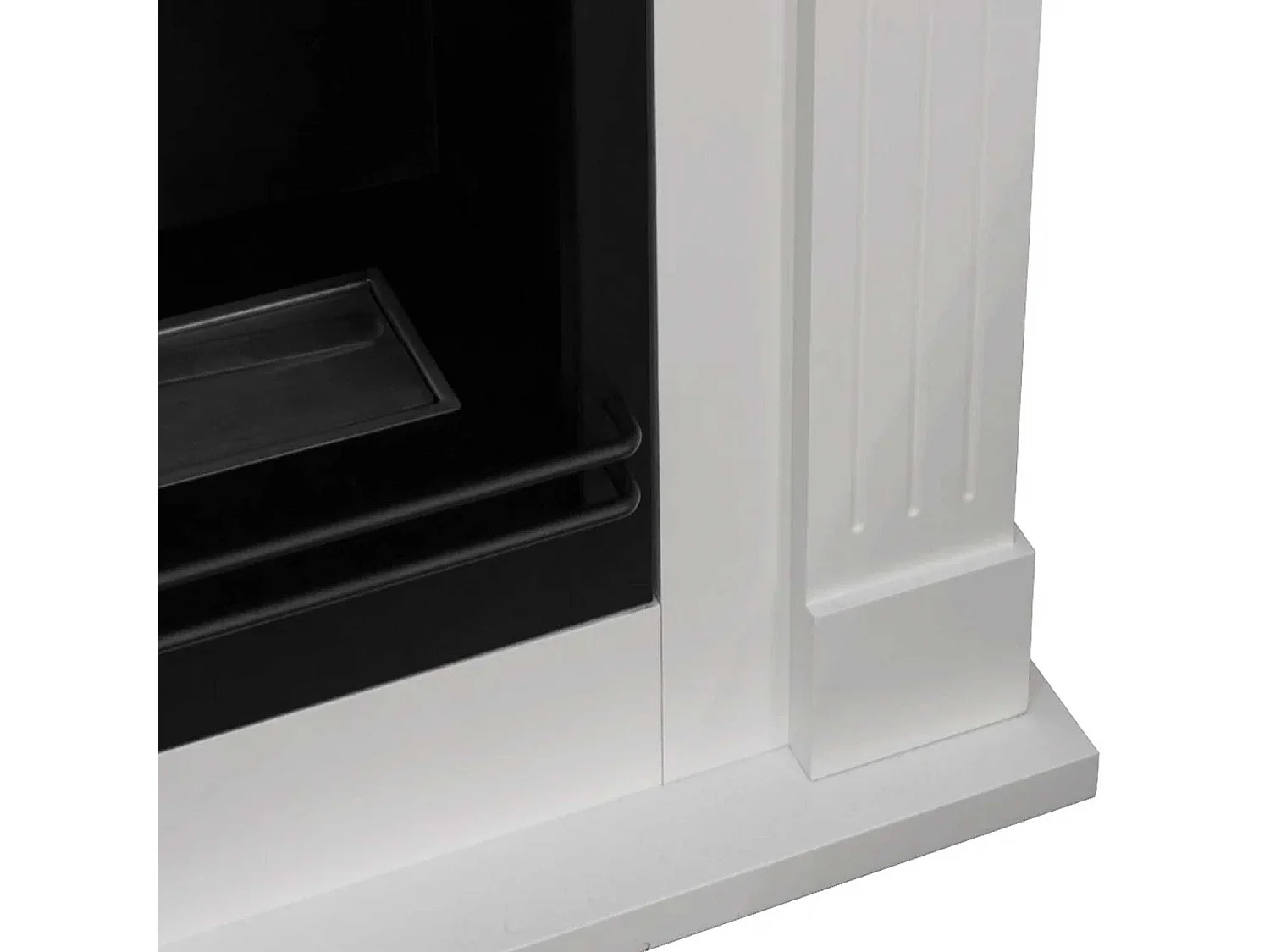 Ford - Camino a bioetanolo angolare da terra 110x63xH102 cm, colore bianco