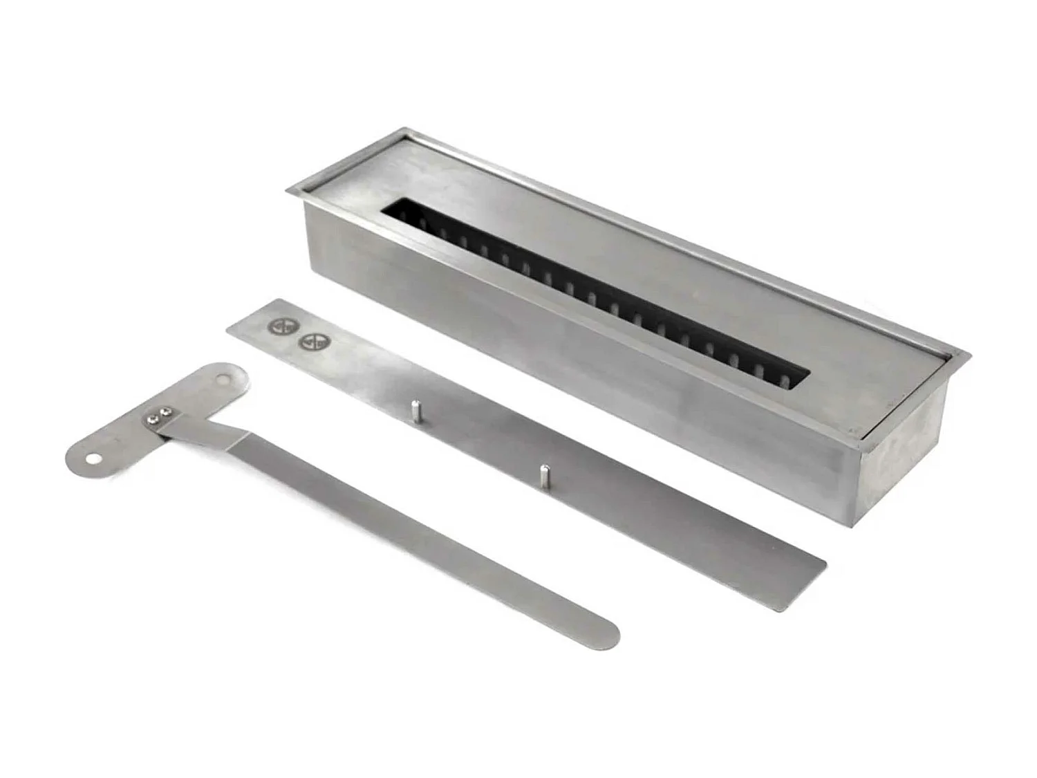 Ford - Cheminée bioéthanol angulaire de sol 110x63xH102 cm, couleur blanc