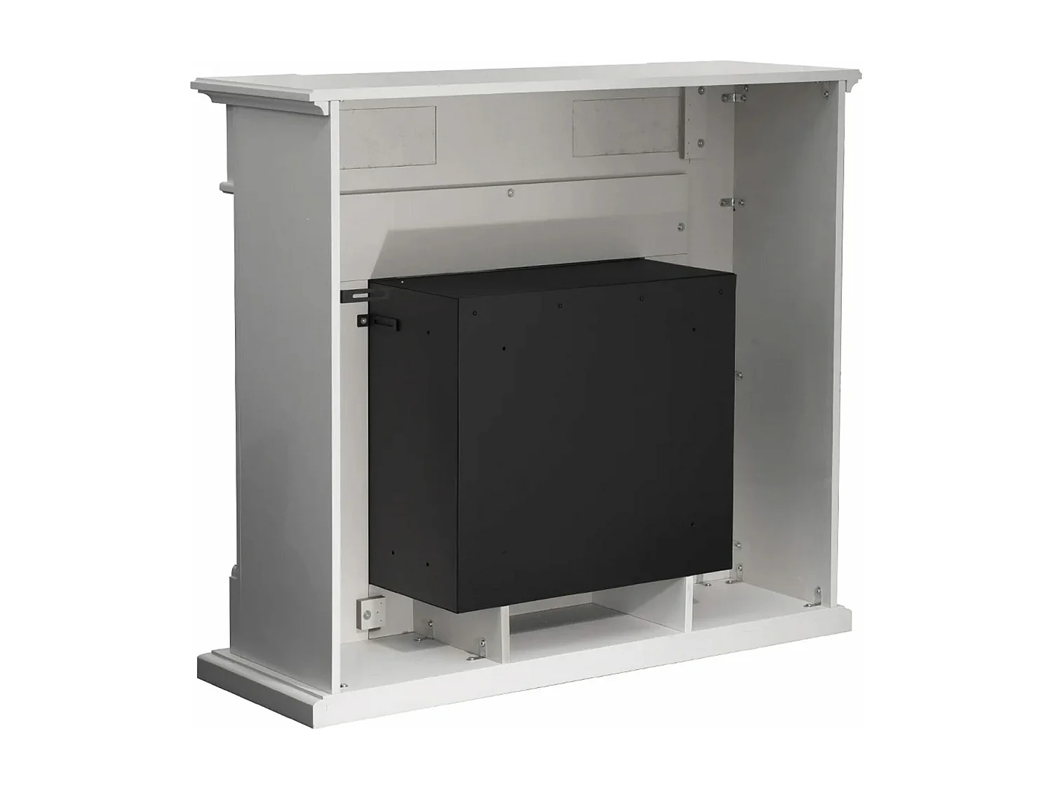 Truman - Camino a bioetanolo da terra effetto marmo 121x38xH108 cm