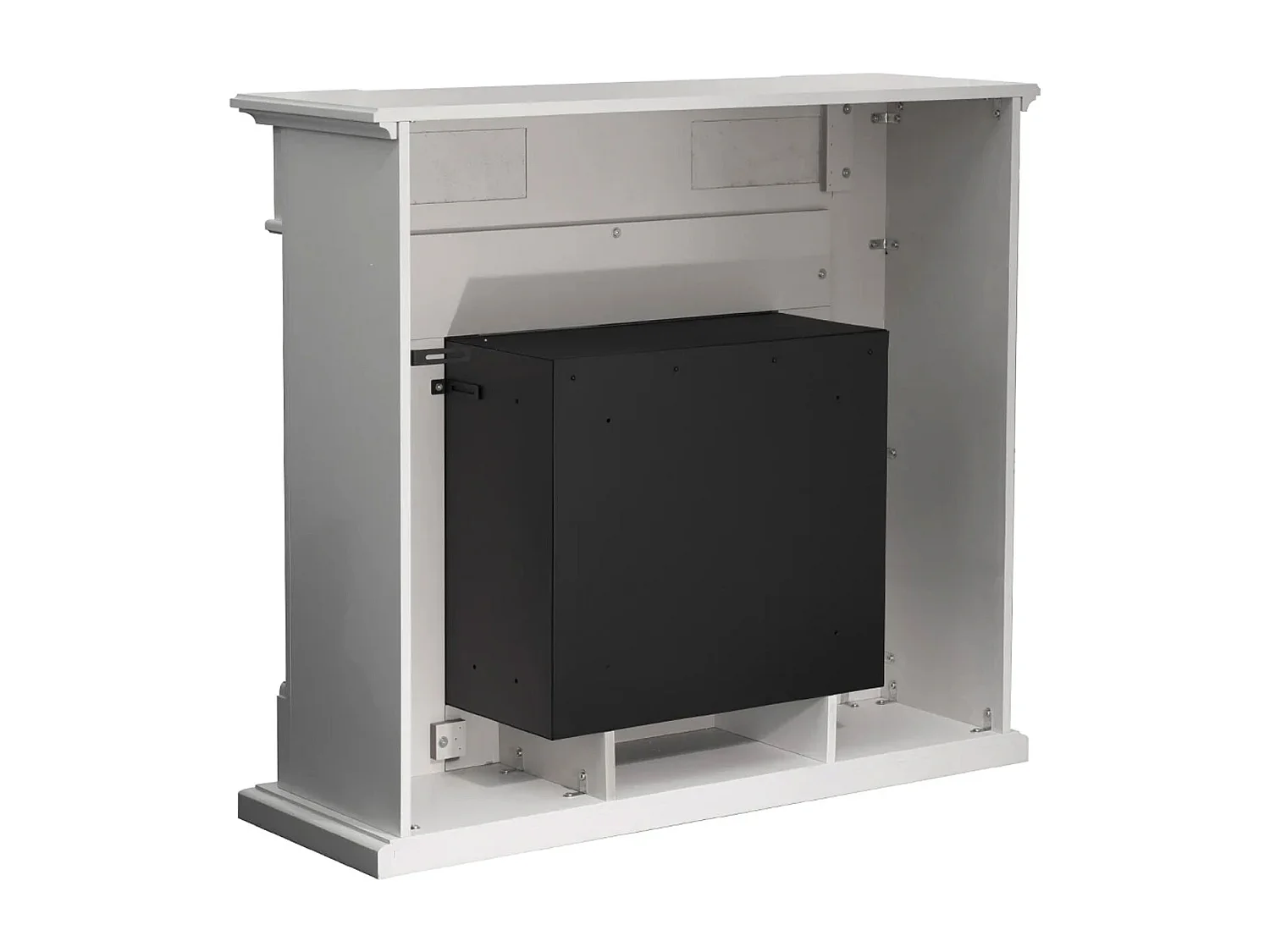 Truman - Camino a bioetanolo da terra effetto marmo 121x38xH108 cm