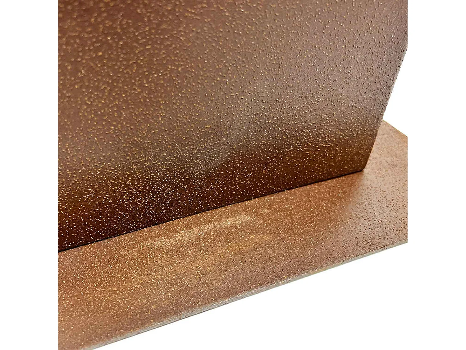 Capri - Cheminée éthanol pour extérieur 20x20x70 cm, couleur rouille