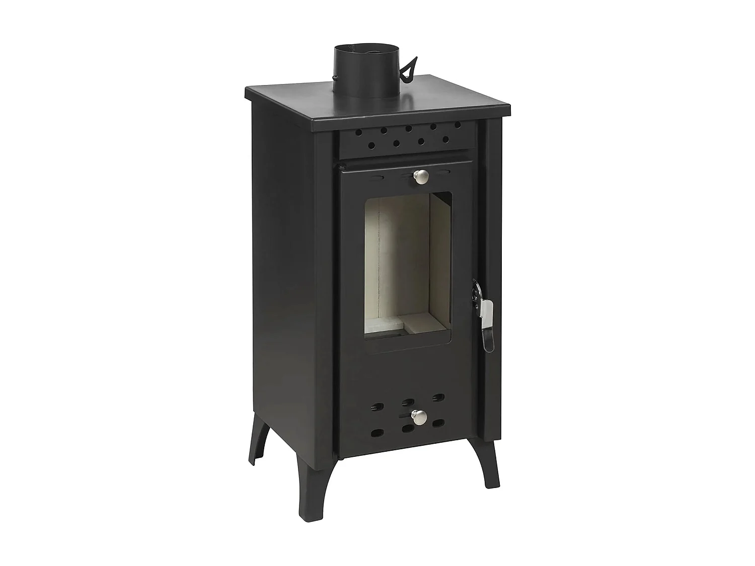 Matilde - Poêle à bois 7,7 Kw 33x38,5xH74 cm, noir