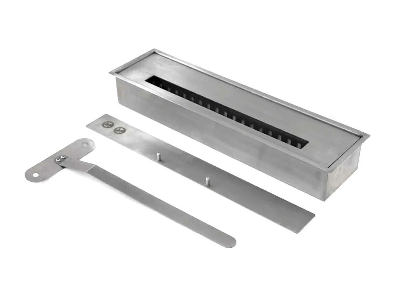 Bellini - Cheminée au bioéthanol de sol 96x35xH96 cm, effet marbre blanc