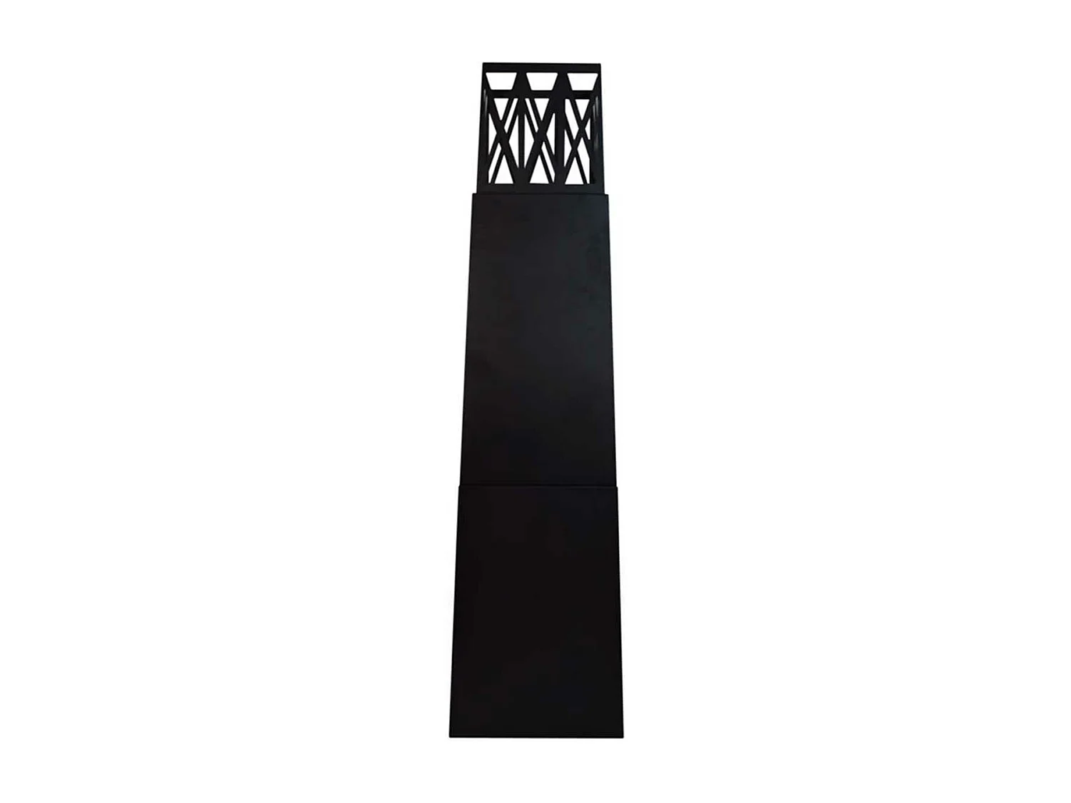 Vulcano - Chimenea de bioetanol para exterior 40x40x145 cm, color negro