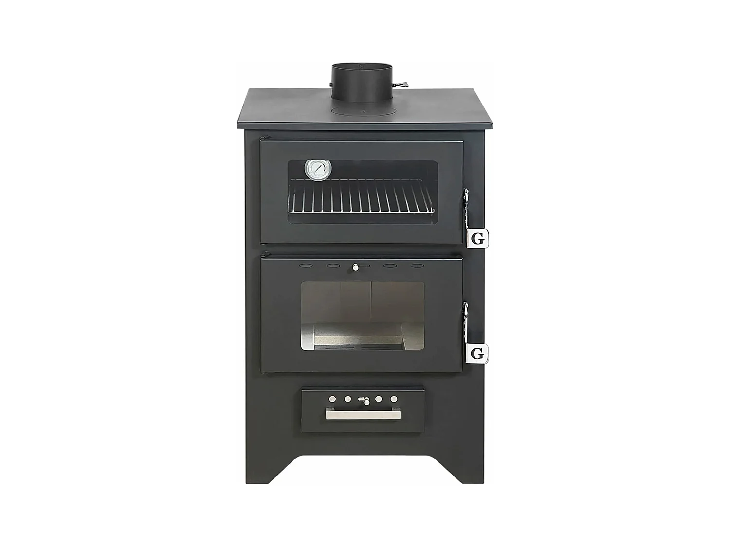 Silvia - Poêle à bois, cuisinière 50,5x58,5xH90,5 cm