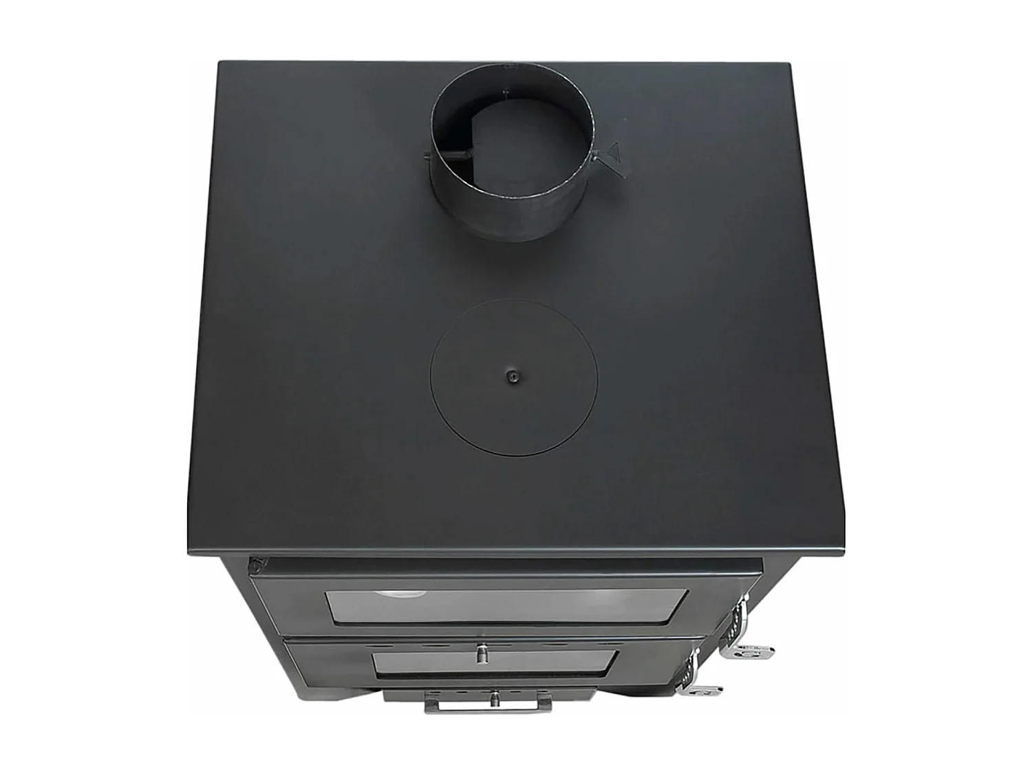 Silvia - Stufa a legna con forno 50,5x58,5xH90,5 cm