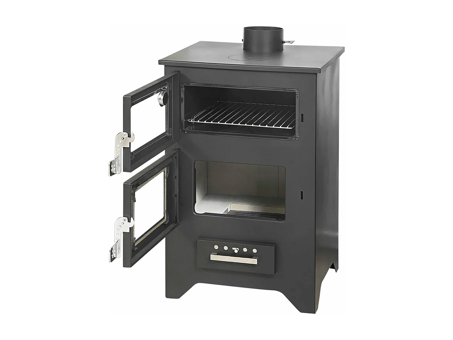 Silvia - Poêle à bois, cuisinière 50,5x58,5xH90,5 cm