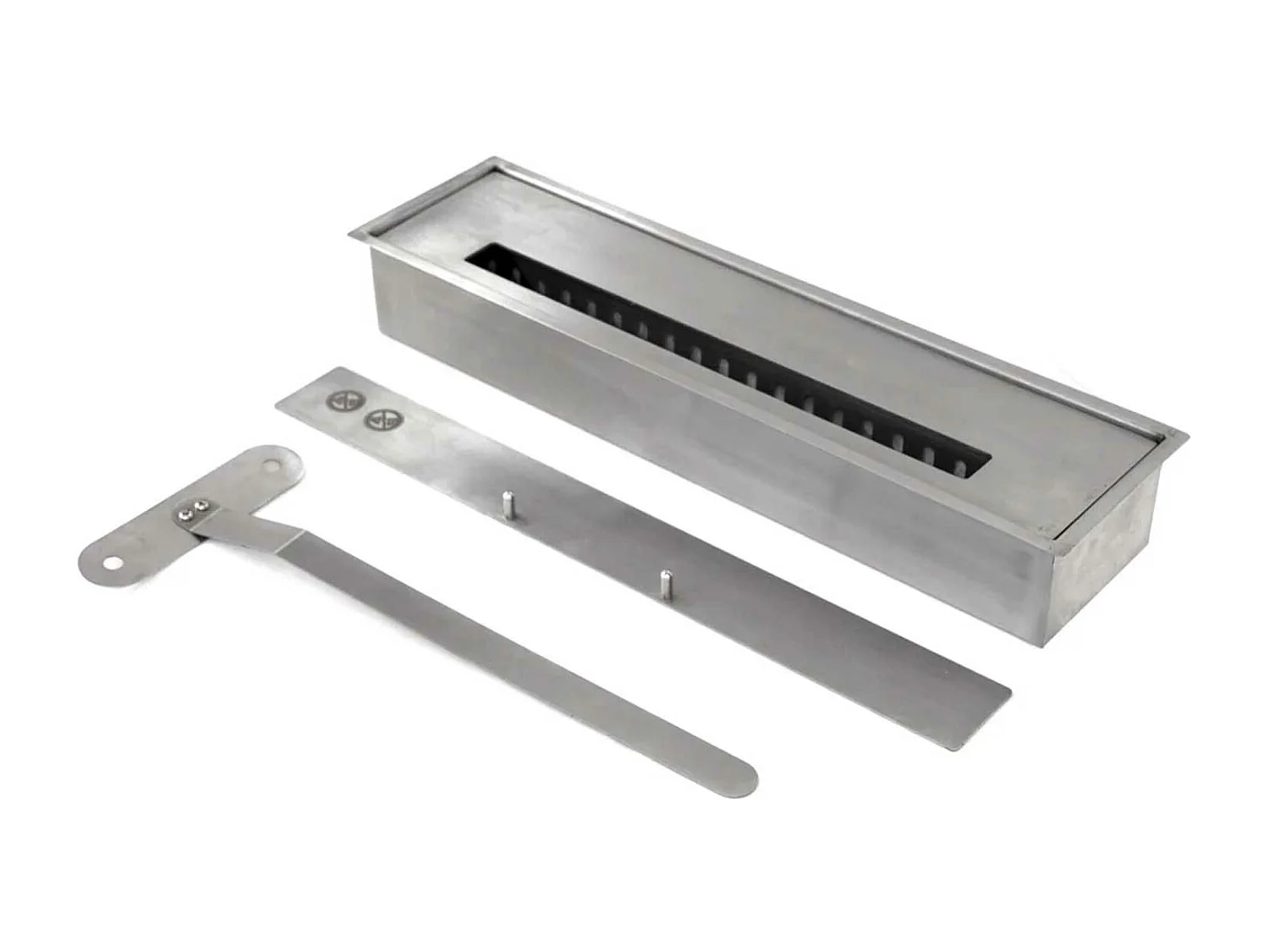 Bellini - Camino a bioetanolo da terra 96x35xH96 cm, effetto marmo nero