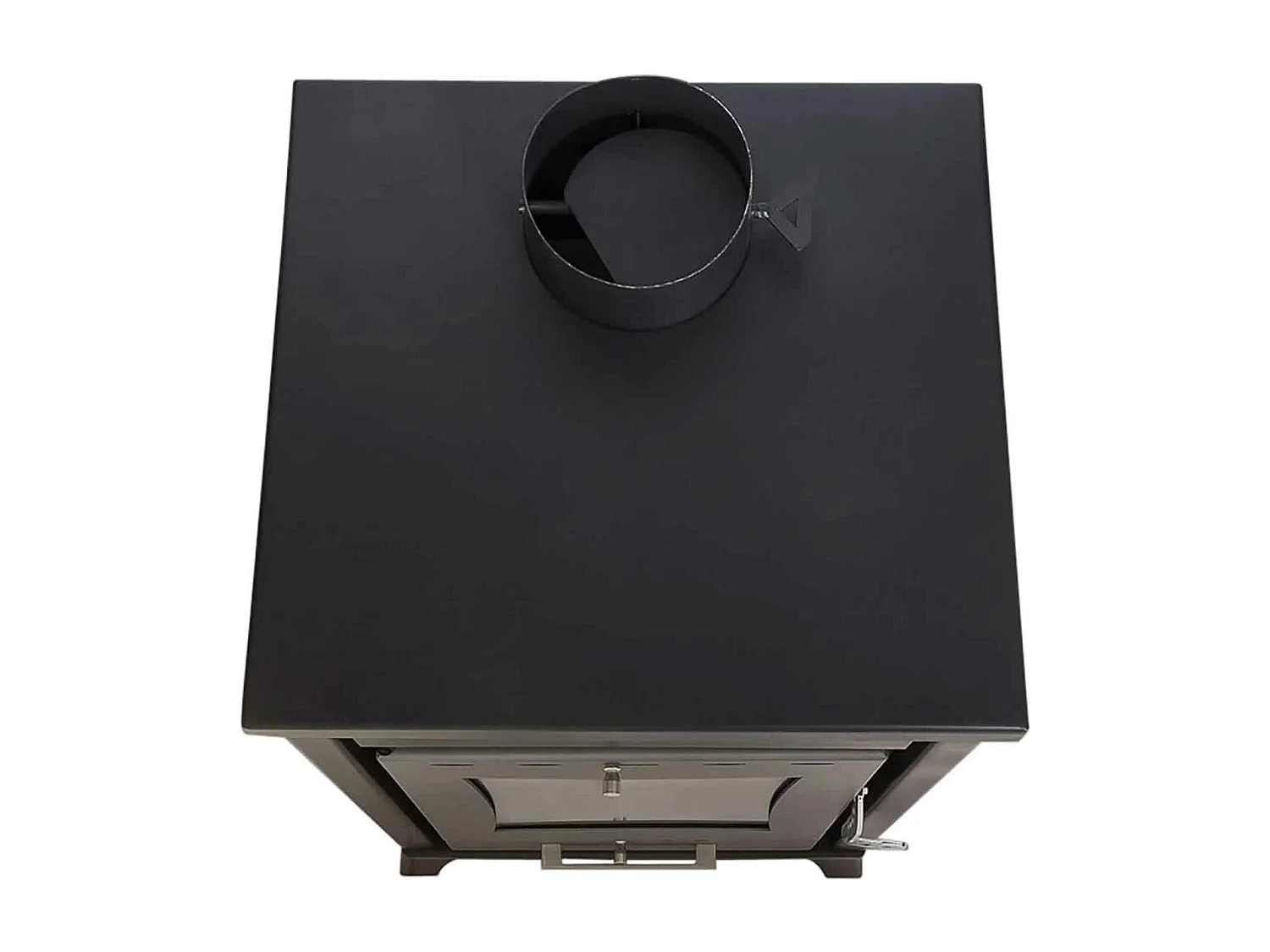 Olga - Poêle à bois 15 Kw 45,5x48,5xH91 cm, noir