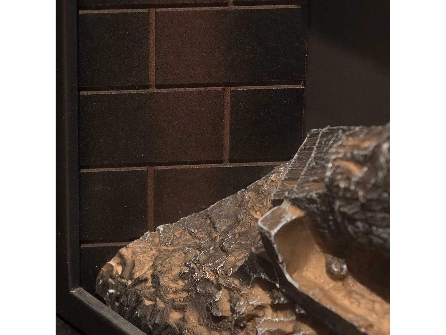 Jefferson - Chimenea eléctrica de suelo en madera 89,5x28xH90,5 cm, efecto llama