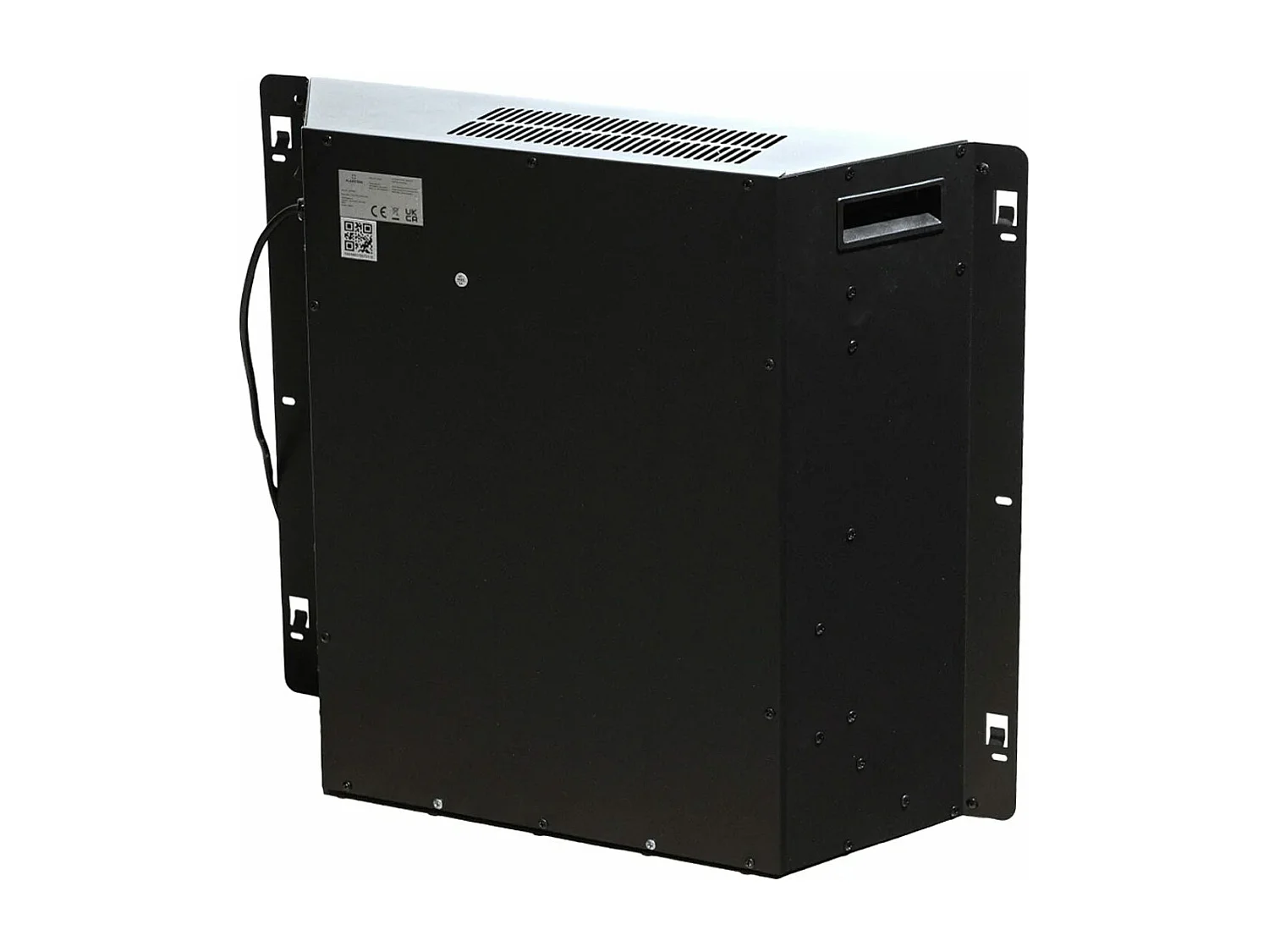 Jefferson - Cheminée électrique de sol en bois 89,5x28xH90,5 cm, effet flamme