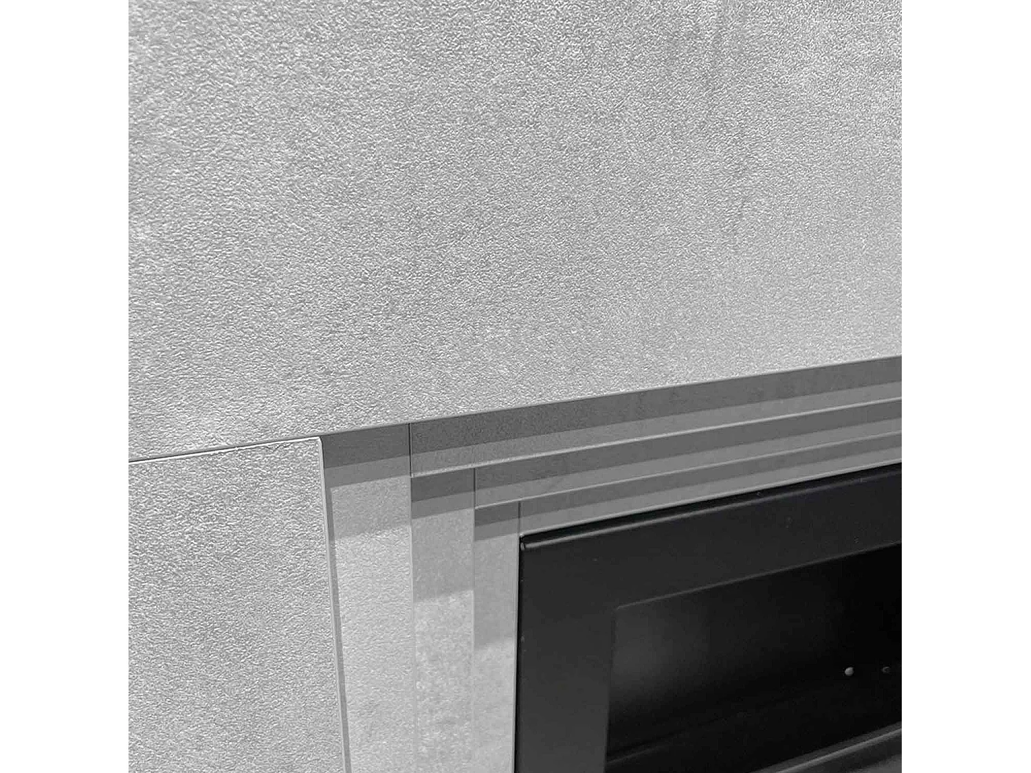 Bellini - Camino a bioetanolo da terra 96x35xH96 cm, effetto cemento