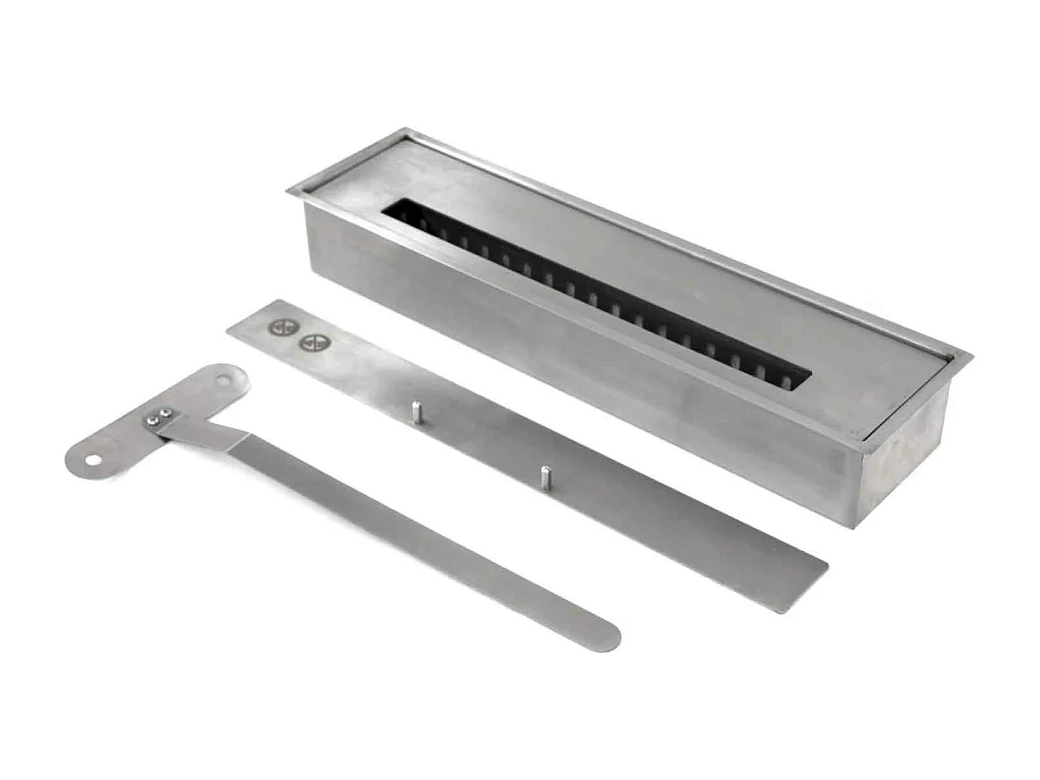 Bellini - Camino a bioetanolo da terra 96x35xH96 cm, bianco