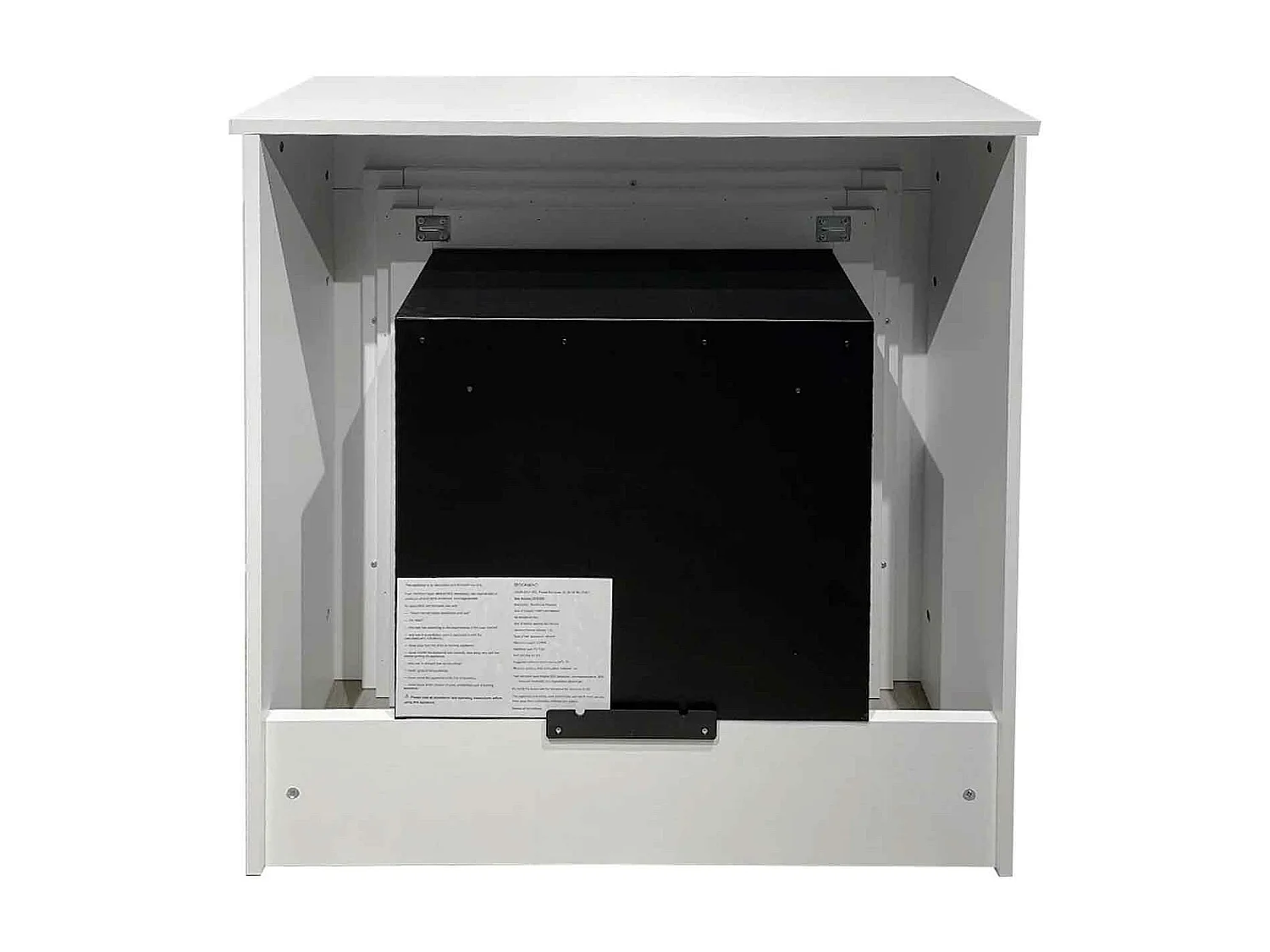 Bellini - Chimenea de bioetanol de suelo 96x35xH96 cm, blanco