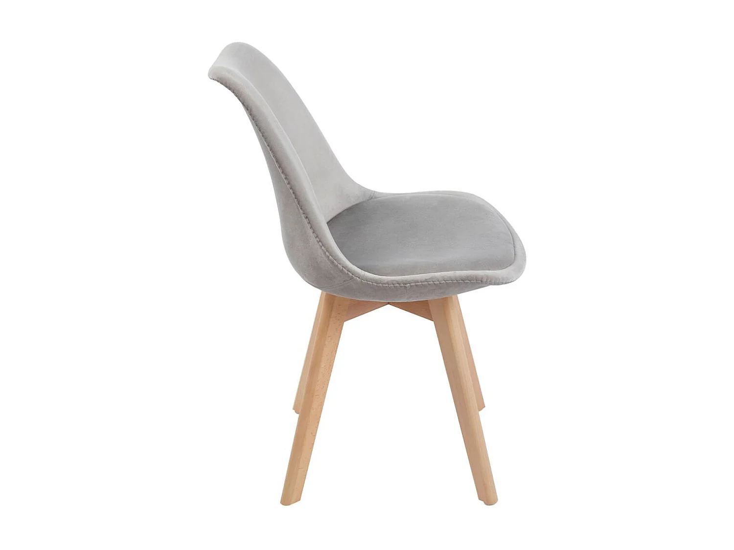 Packs Sillas Comedor - Pack 4 Sillas Synk Terciopelo - Gris claro