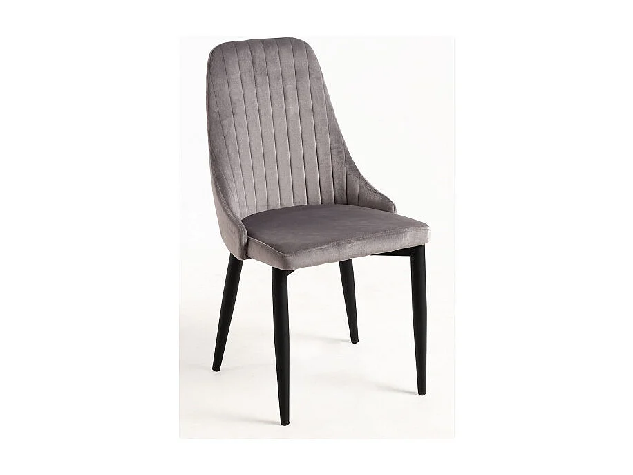 Sillas Comedor - Silla Kan Terciopelo - Gris