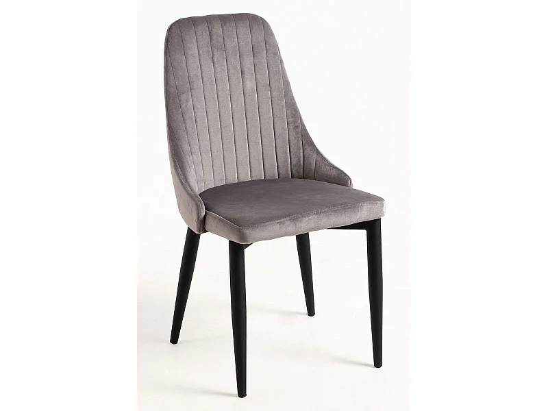 Sillas Comedor - Silla Kan Terciopelo - Gris