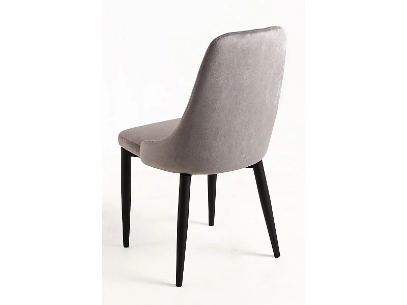 Sillas Comedor - Silla Kan Terciopelo - Gris