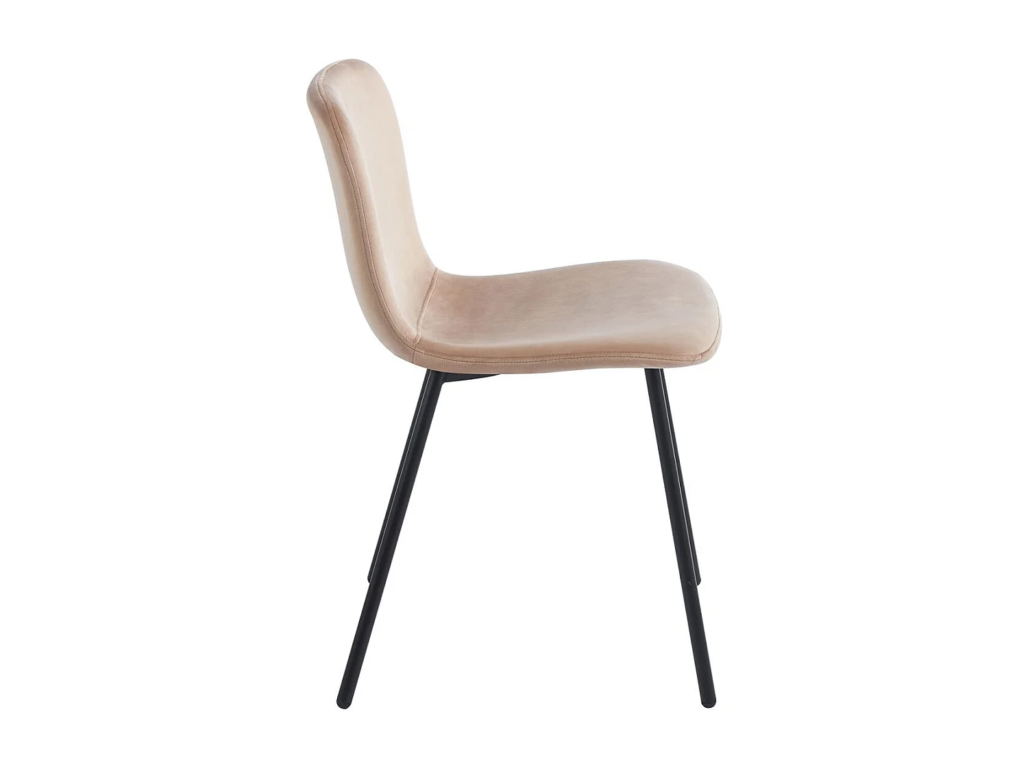 Sillas Comedor - Silla Welna Terciopelo - Champán