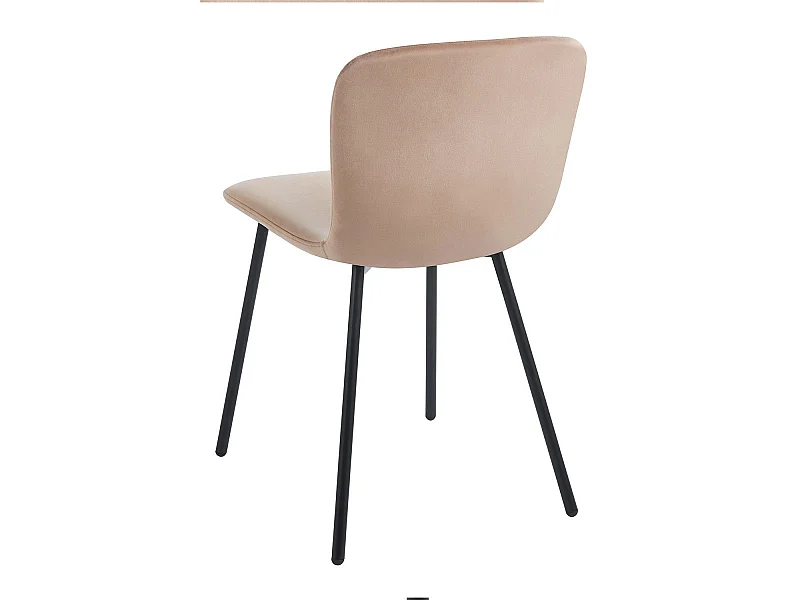 Sillas Comedor - Silla Welna Terciopelo - Champán