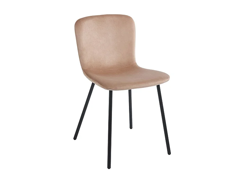 Sillas Comedor - Silla Welna Terciopelo - Champán