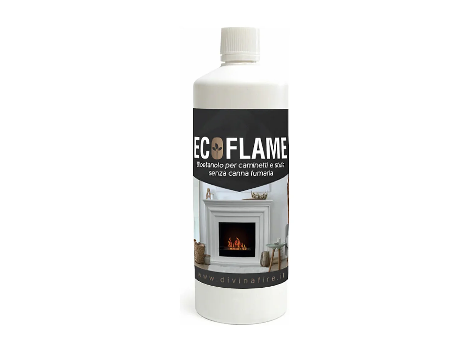 Ecoflame - Bioetanol ecológico combustible natural para chimeneas (12 botellas de 1L)