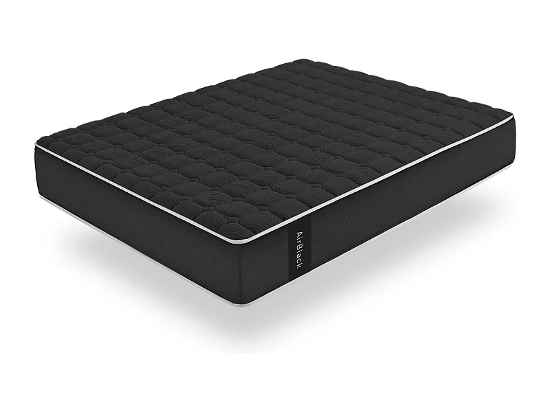 Matelas Mousse à memoire de forme Air Black, 27 cm - Moonia