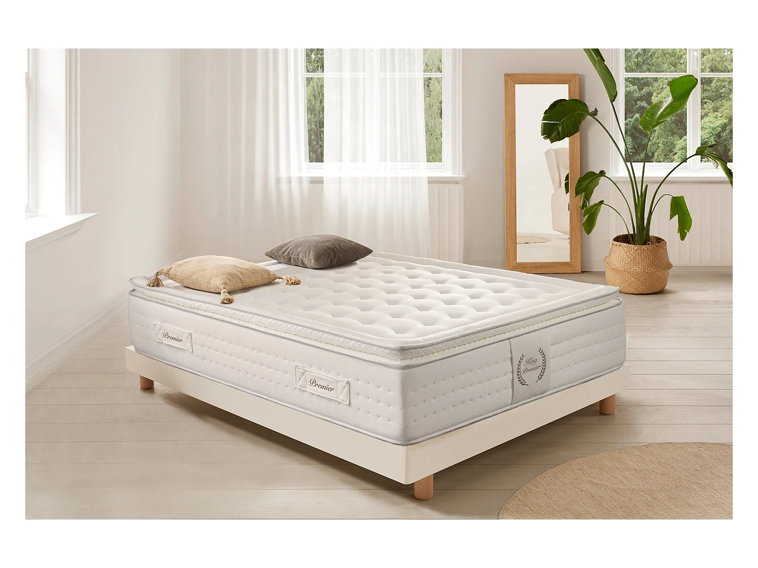 MATELAS KING PREMIER SPRING, RESSORTS ENSACHÉS, 30 cm - Moonia