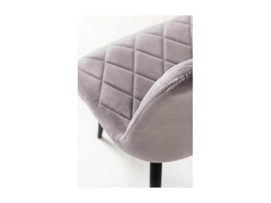 Silla Min Terciopelo - Gris