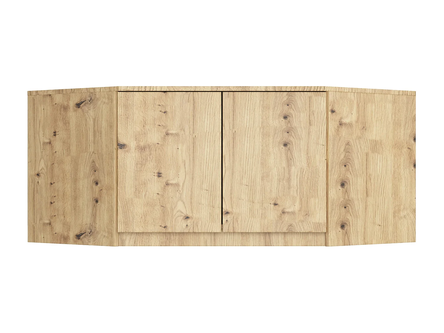 Surmeuble pour armoire AKORD S100 Chêne Artisan 100 cm 2 portes 3 étagères 100x50x55 cm