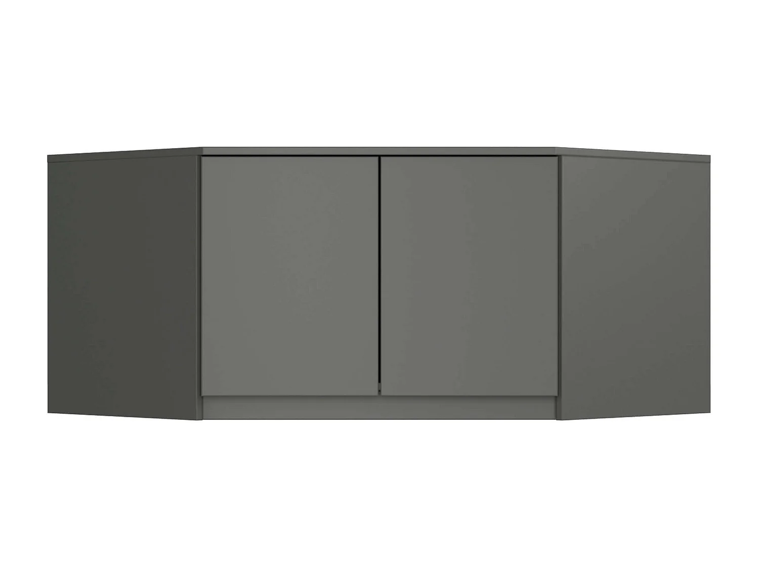 Altillo para armario AKORD S100 Gris Grafito 100 cm 2 puertas 3 estantes 100x50x55 cm