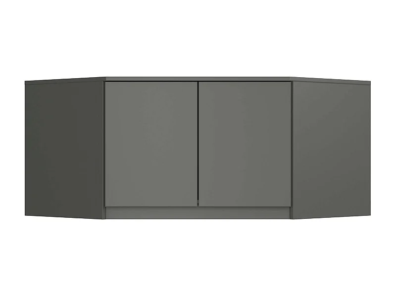 Sopralzo per armadio AKORD S100 Grigio Grafite 100 cm 2 ante 100x50x55 cm