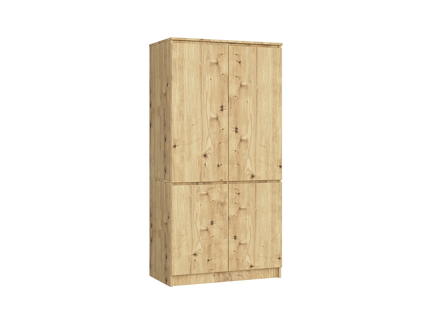 Armadio AKORD S90 4 ante Quercia Artisan 90x51x180 cm