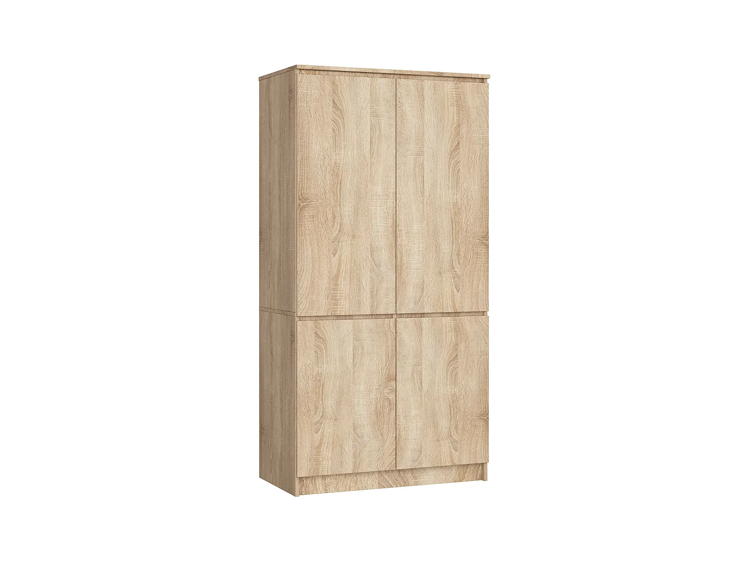 Armadio AKORD S90 4 ante Sonoma Quercia 90x51x180 cm