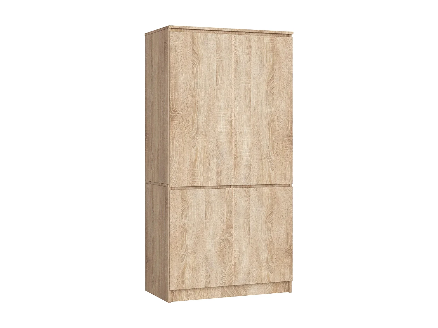 Armoire AKORD S90 Chêne Sonoma 90 cm 4 portes façade Chêne Sonoma 4 étagères 90x51x180 cm