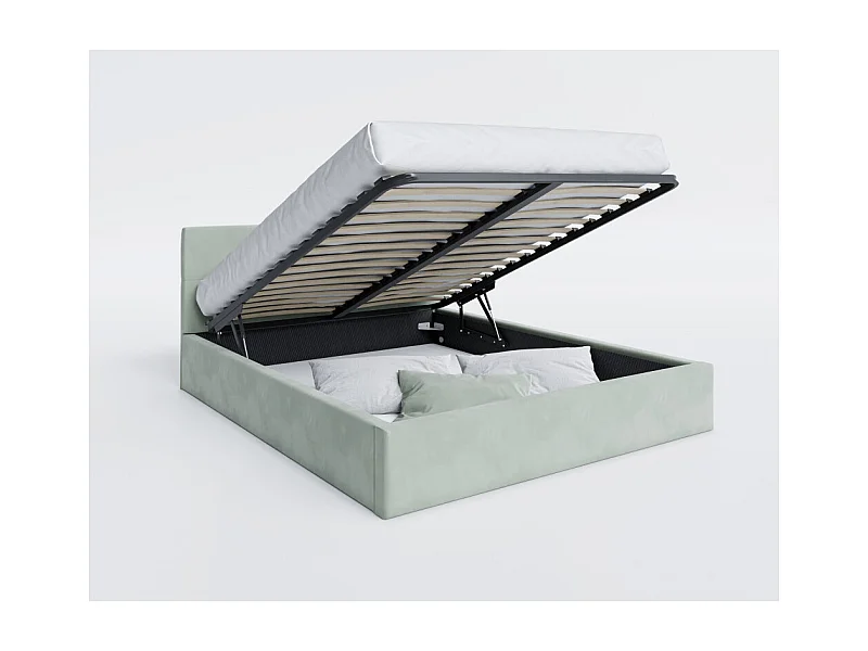 Lit Coffre Rino 180x200 - Sommier inclus Mint