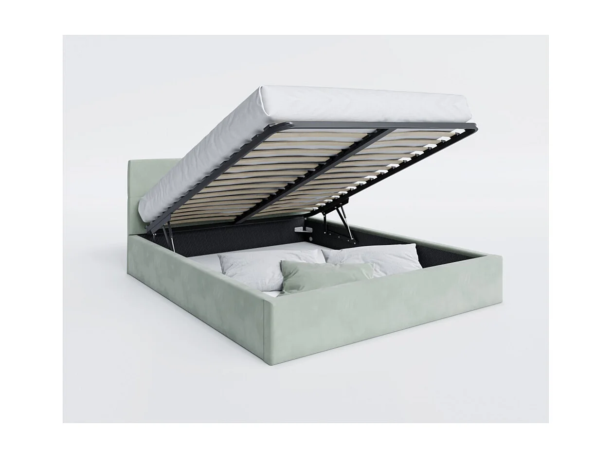 Lit Coffre Rino 180x200 - Sommier inclus Mint