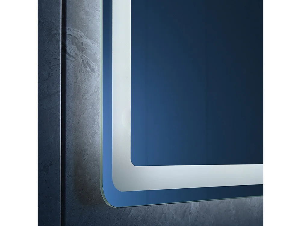 Miroir salle de bain LED 120x60cm anti buée avec LED 3 couleurs et loupe x3 LB-3612