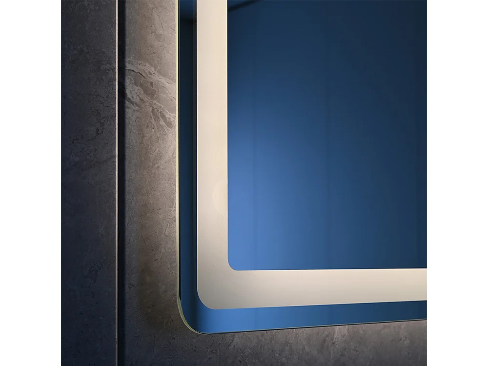 Miroir salle de bain LED 120x60cm anti buée avec LED 3 couleurs et loupe x3 LB-3612