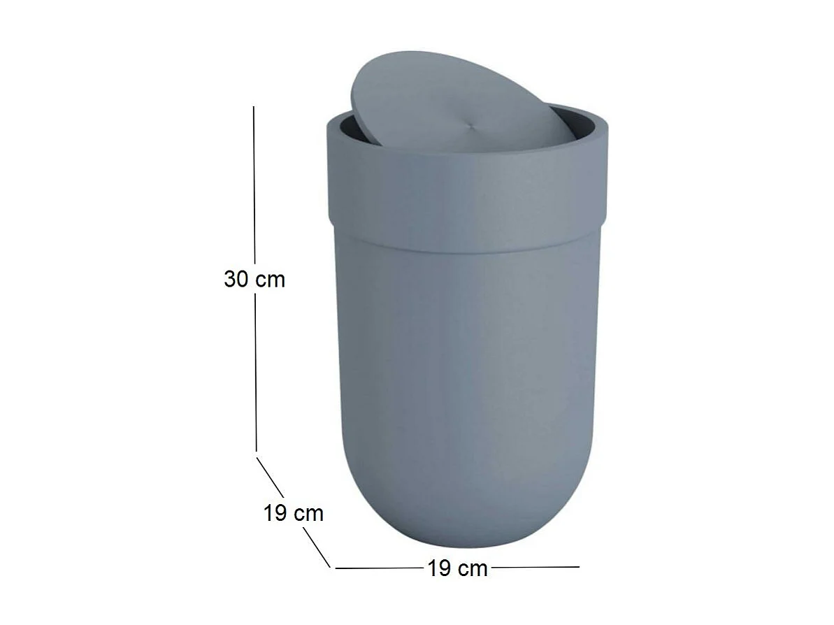 Poubelle Touch Bleu  Umbra