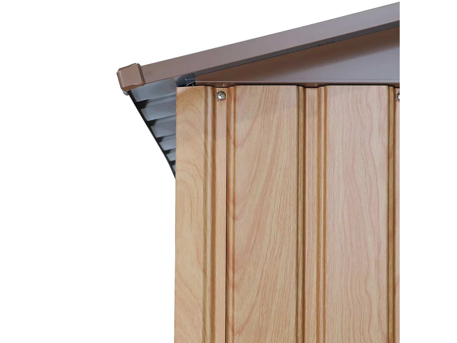 Caseta de jardín metálico, 5.39m² roble