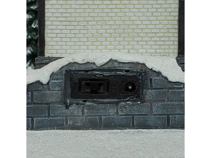 Village de Noël lumineux, musical et animé Eglise et son clocher