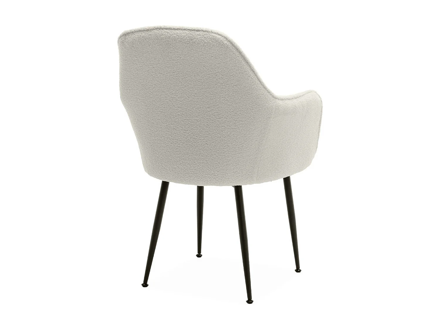 Set di 4 poltrone bouclette con gambe in metallo | sweeek